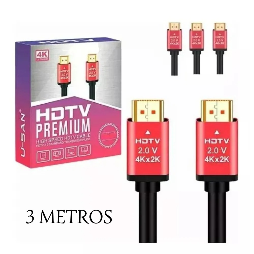 Miniatura 3 de Cable Hdmi 4k 3 Metros Hdtv -cable Hdmi